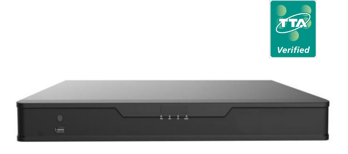TTA인증 16채널 UNT-S1604TA 4K UHD NVR