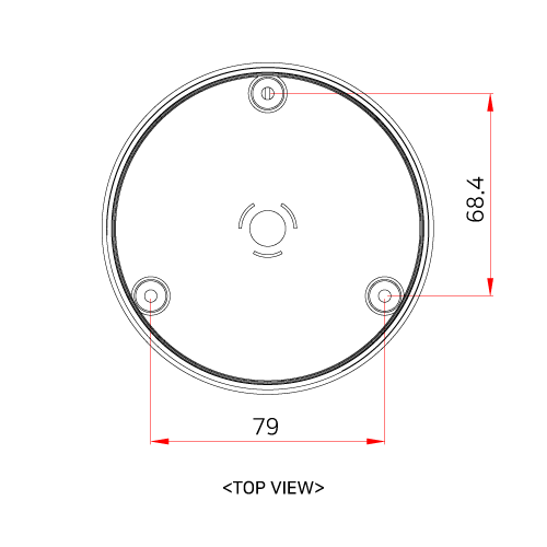 웹게이트 K1080D-IR24-F3.6 SDI 2MP 적외선 돔 카메라