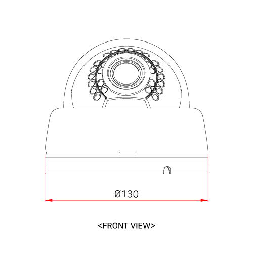 웹게이트 NNK1080D-IR30-AF 2M IR IP 적외선 전동 줌 돔 카메라