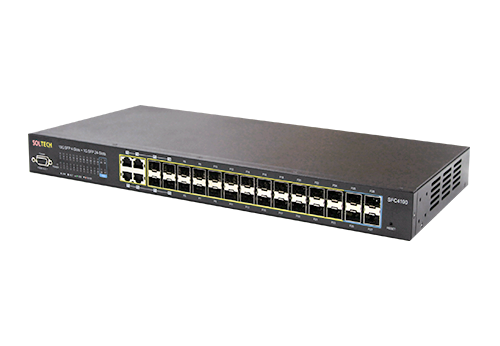 솔텍 SFC4100A L2 스위치허브 UTP 1G 4포트(콤보) + 1G 24포트 +  10G SFP 4포트