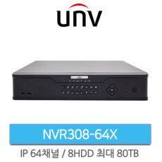 유니뷰 NVR308-64X 64채널 녹화기 최대 1200만화소