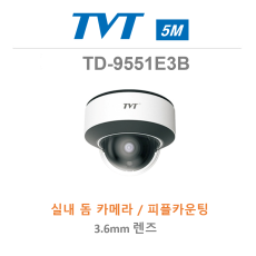 TVT TD-9551E3B 5MP 네트워크 IR 돔 카메라