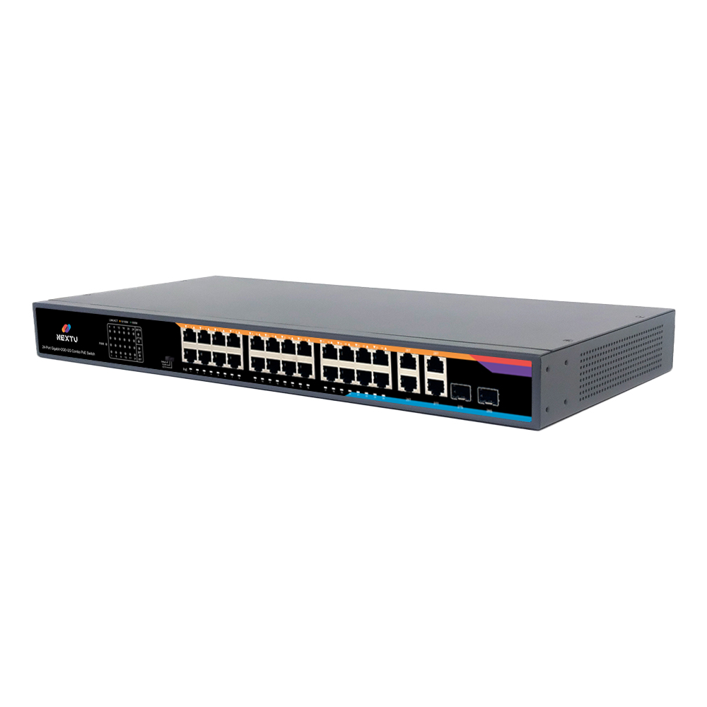 넥스트 NEXT-POE3026SFP-400 PoE 기가 24포트 스위치허브 2SFP
