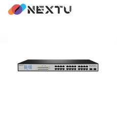 넥스트 NEXT-POE4026LED-380 PoE 기가 24포트 스위치허브 2SFP 380W POE용량지원, POE사용량 모니터링