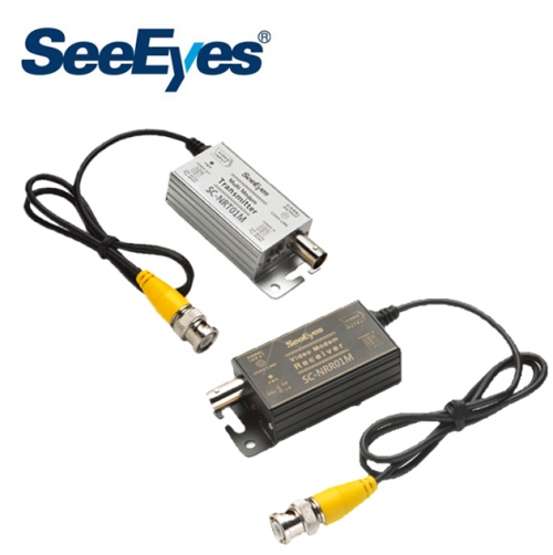 씨아이즈 SC-NRC01M AHD 아날로그 CCTV 영상 노이즈제거기 장거리 원거리 전송장치